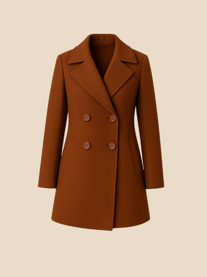 Clara | Women’s Long Double-Breasted Coat