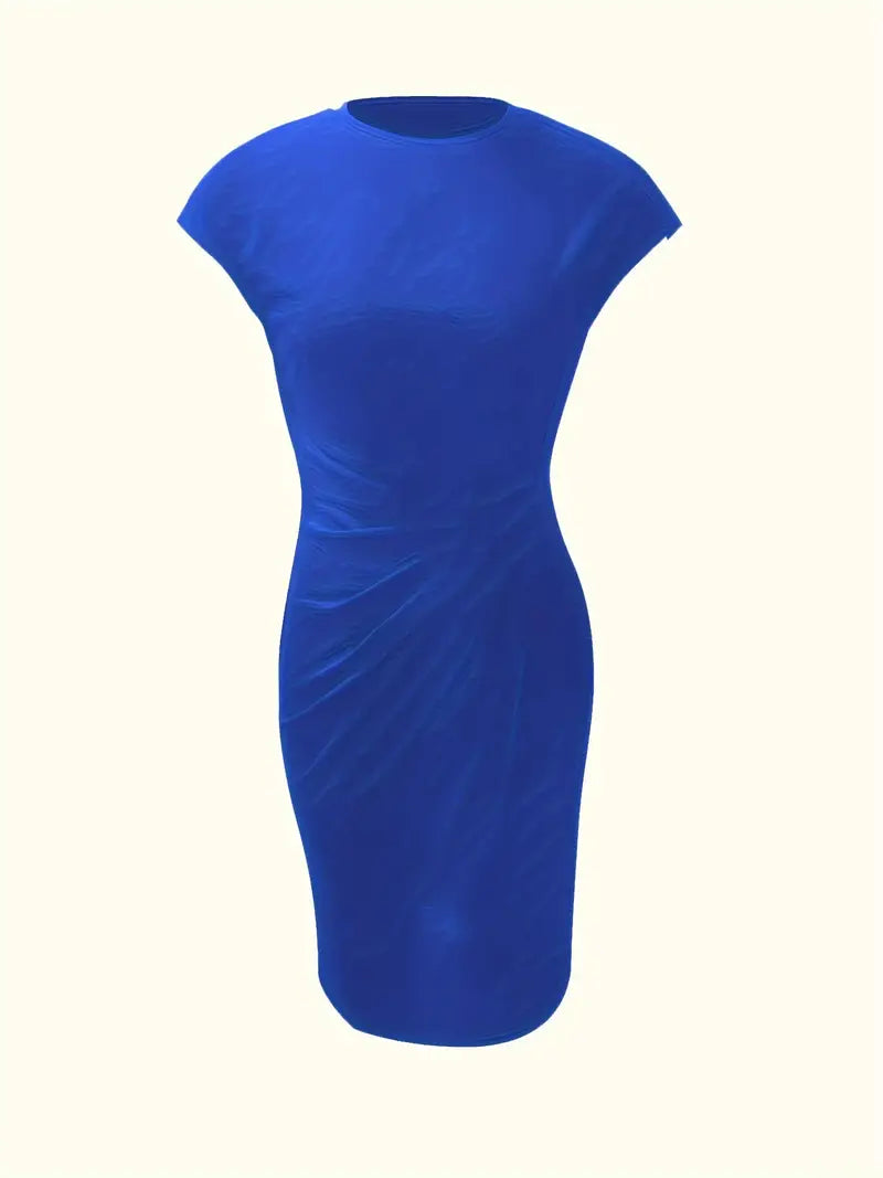 Milani | Women’s Knee-Length Sheath Dress with Ruched Waist