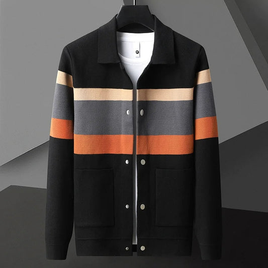 Oswynn | Knit Wool Button-Up Jacket