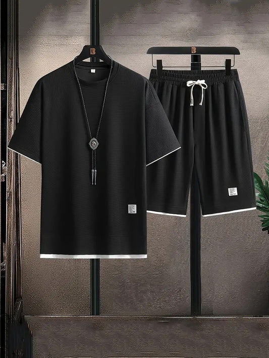 Orvan | Men’s Waffle-Knit Two-Piece Lounge Set