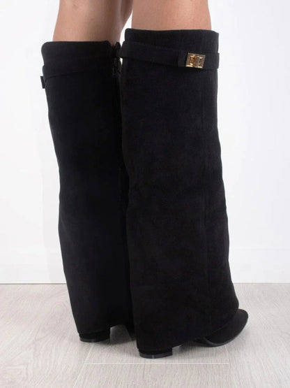 Nyla | Women’s Knee High Flared Boots