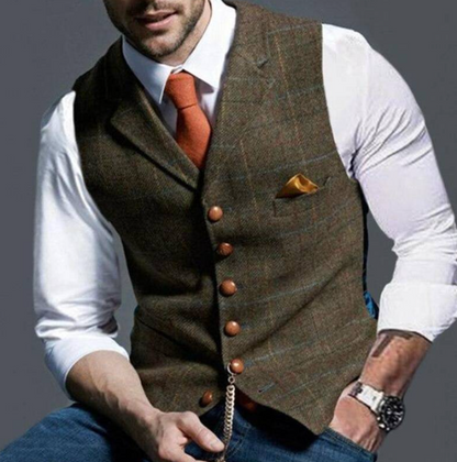 Craig | Men’s Elegant Plaid Vest