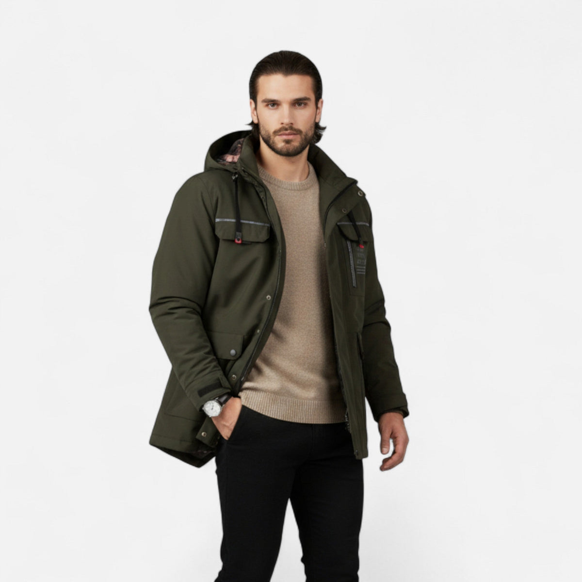 Ravexon | Men’s Hooded Windbreaker – Lightweight Outdoor Jacket