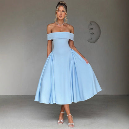 Colette | Off-Shoulder Flare Midi Dress