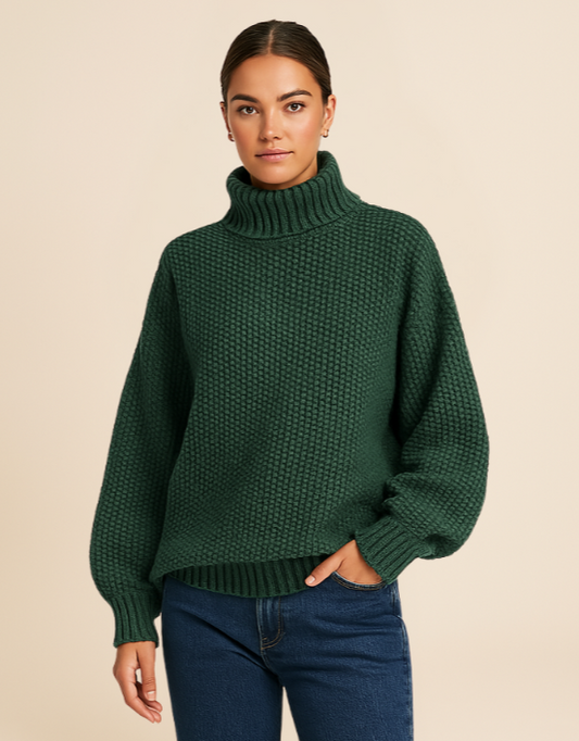 Elise | Oversized Waffle Knit Sweater