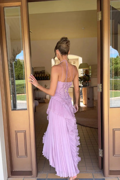 Sienna | Women’s Ruffled Halter Maxi Dress