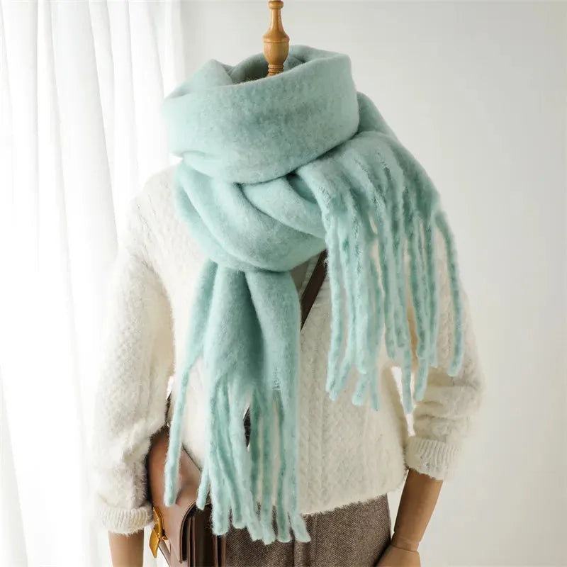 Claudine | Luxe Fringed Wrap Scarf