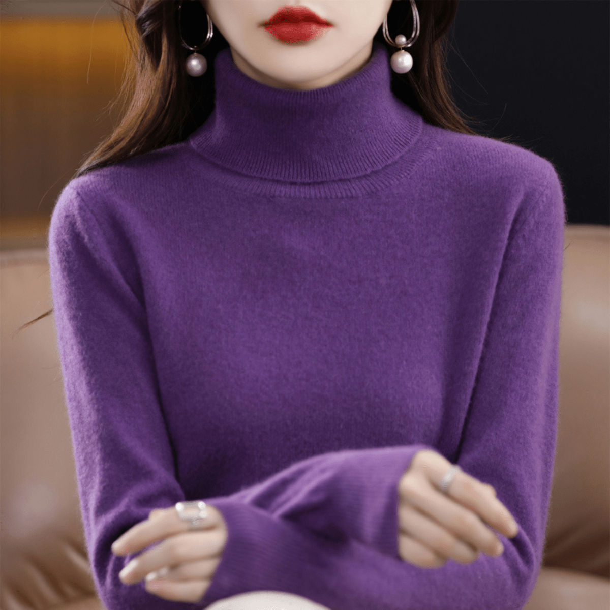 Colette | Women’s Luxury Cashmere Turtleneck Sweater