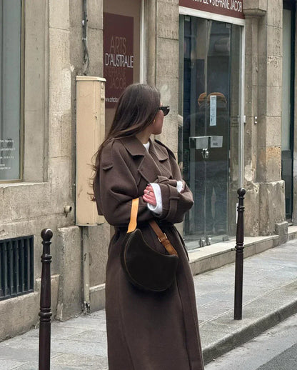 Wool-Blend Trench | Women’s Tailored Longline Coat
