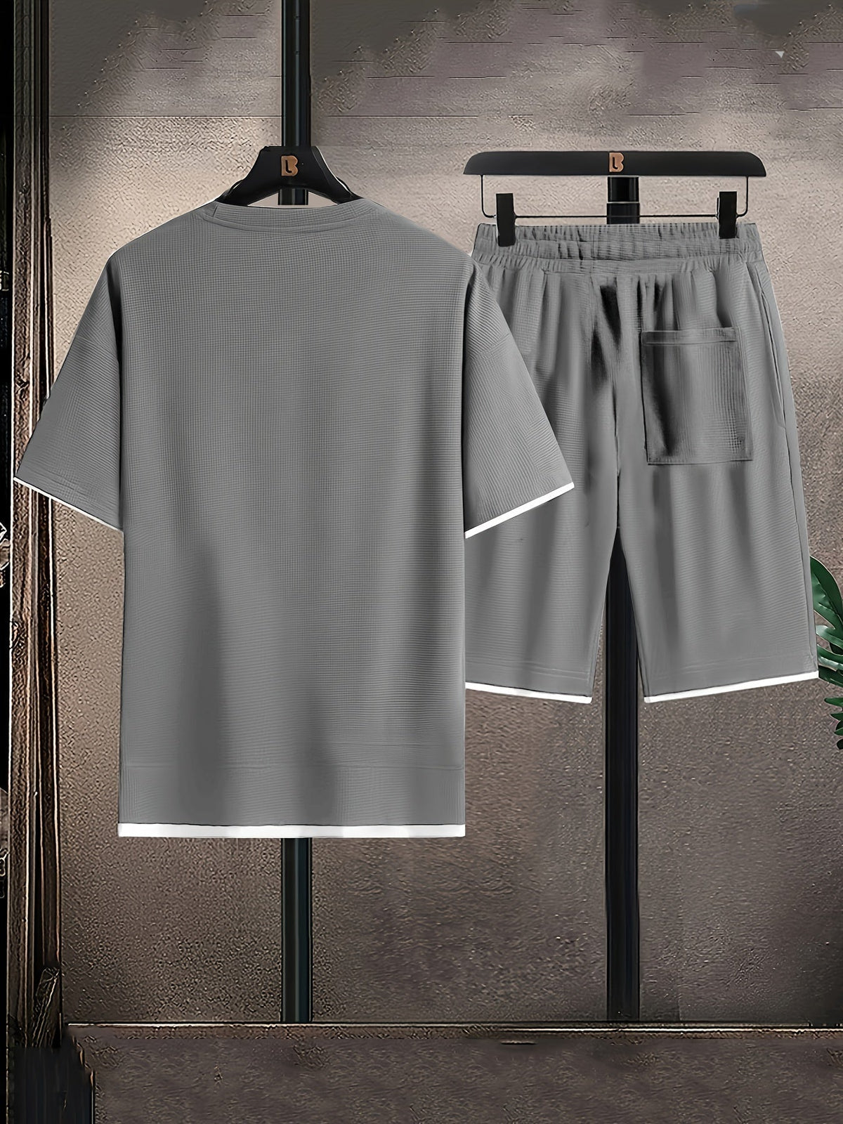 Orvan | Men’s Waffle-Knit Two-Piece Lounge Set