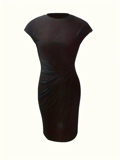 Milani | Women’s Knee-Length Sheath Dress with Ruched Waist