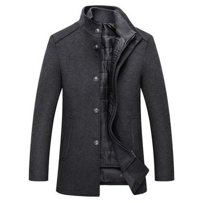 Asher | Men’s Long Sleeve Winter Overcoat