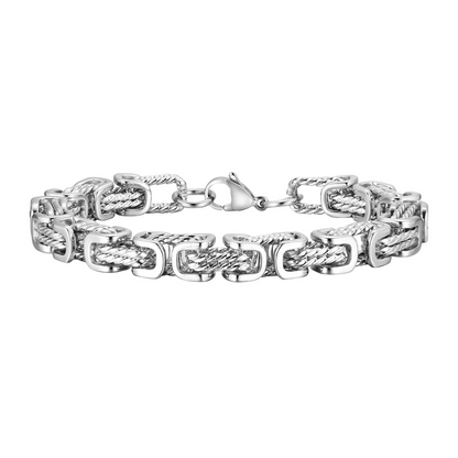 Oxmar | Men’s Woven-Core Stainless Steel Bracelet