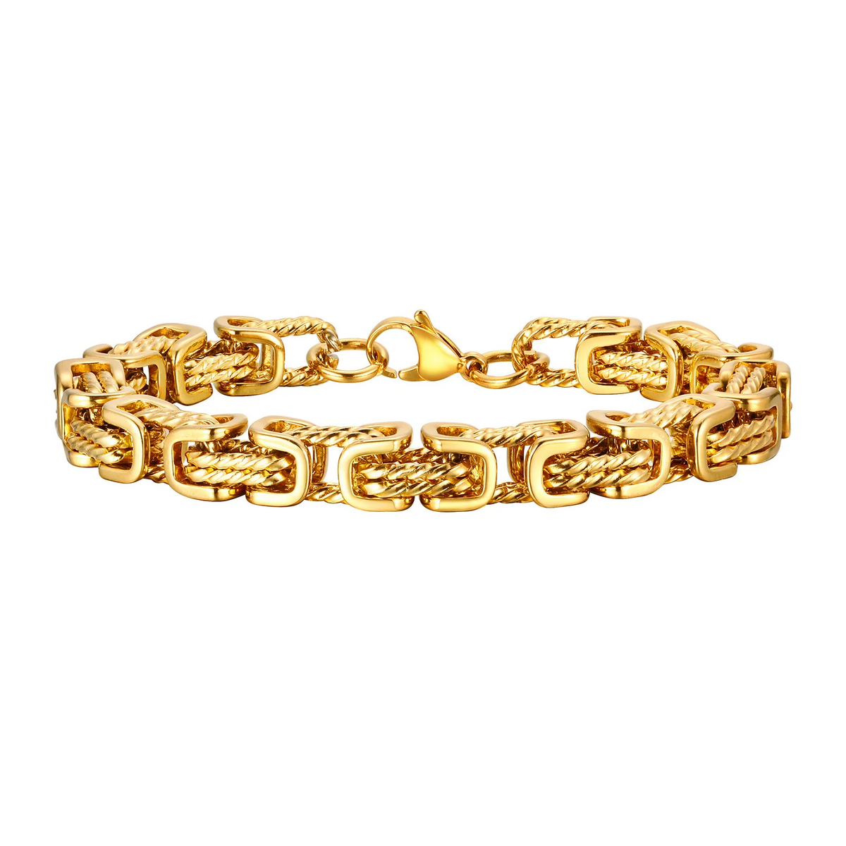 Oxmar | Men’s Woven-Core Stainless Steel Bracelet