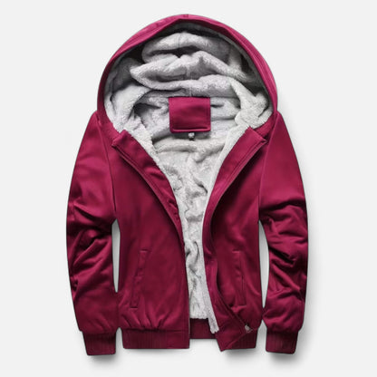 Raverton | Men’s Winter Jacket – Fleece-Lined Hooded Elegance