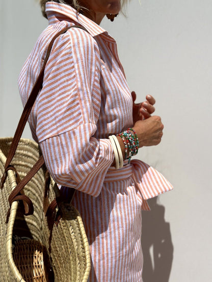 Aliyah | Women’s Striped Shirt Dress