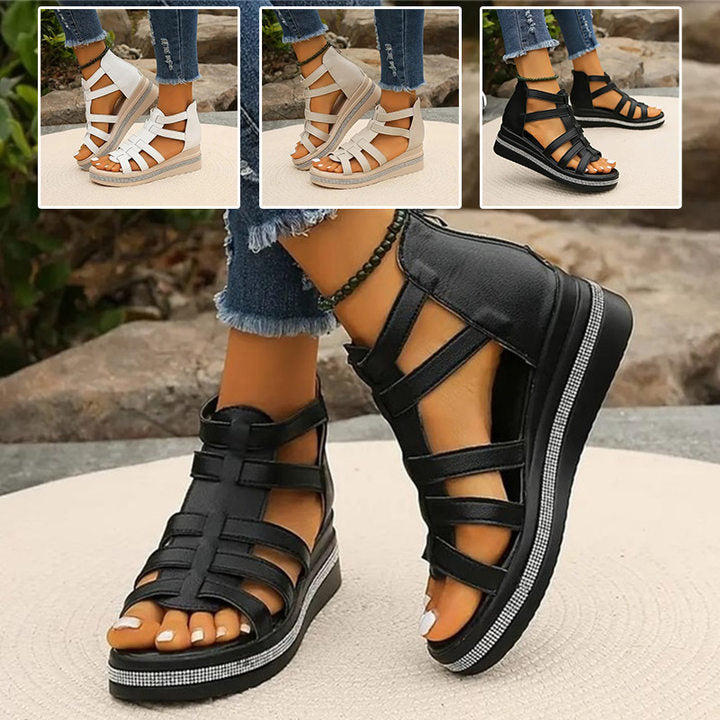 Brynlee | Women’s Rhinestone Wedge Sandals