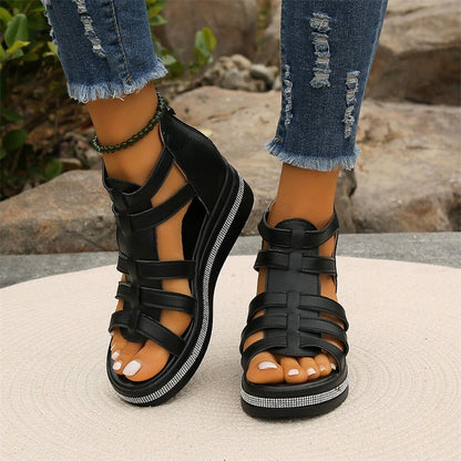 Brynlee | Women’s Rhinestone Wedge Sandals